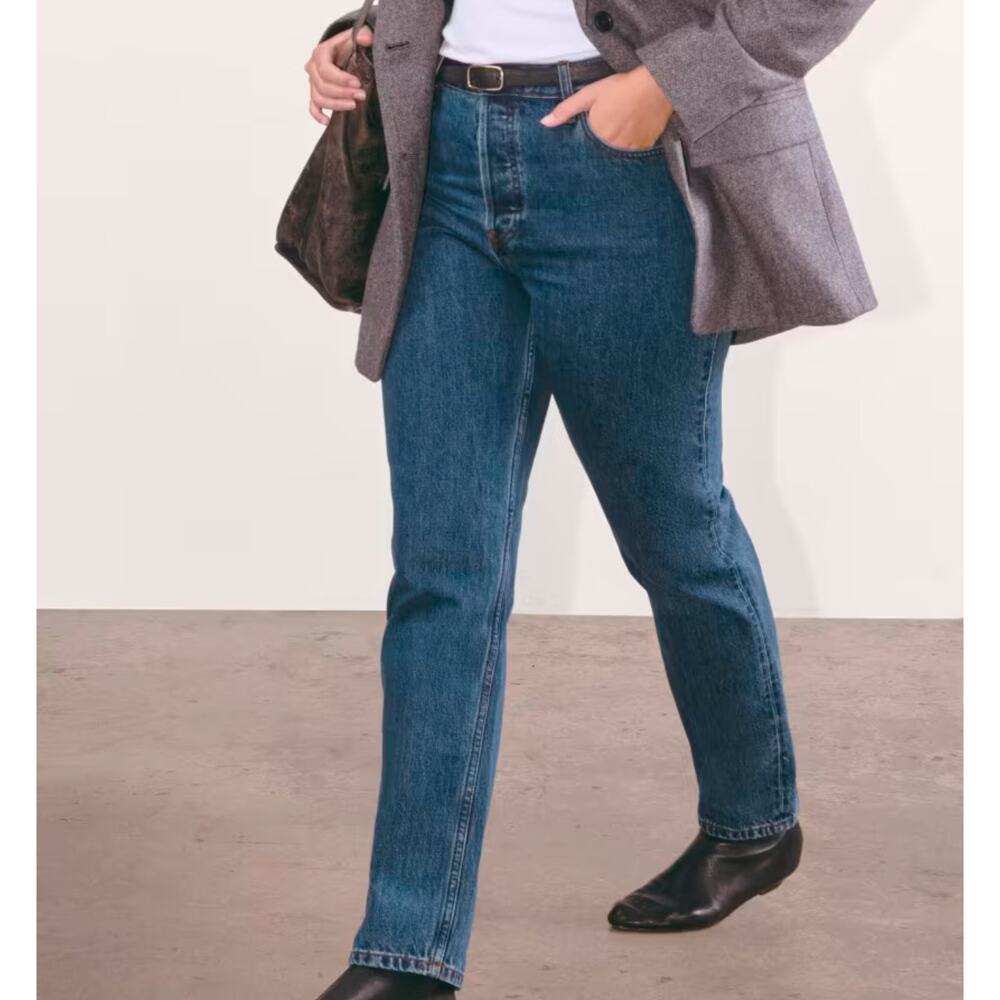 Everlane The Curvy 90s Cheeky Straight Jean Organic Cotton W 29 Ankle